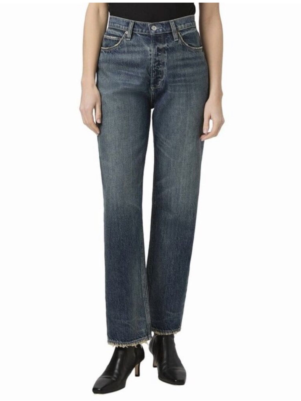 PAIGE Sawyer High Rise Straight Leg Jeans in Matchstick Size 29